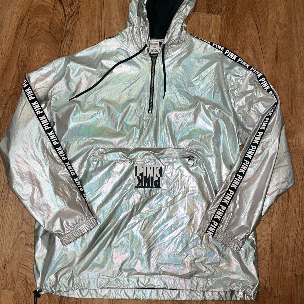 Silver Windbreaker Size M
